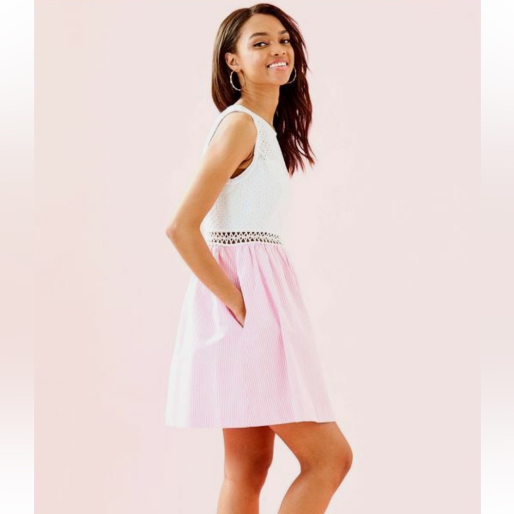 NWT Lilly Pulitzer Alivia Seersucker Mini Dress